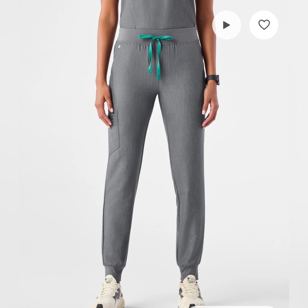 FIGS Zamora Jogger Scrub Pants Graphite Gray Technical Collection Small